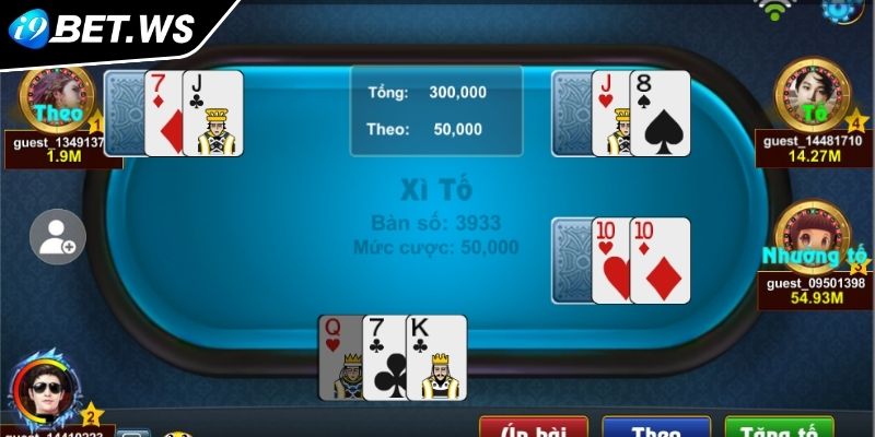 Diễn biến ván bài xì tố I9BET