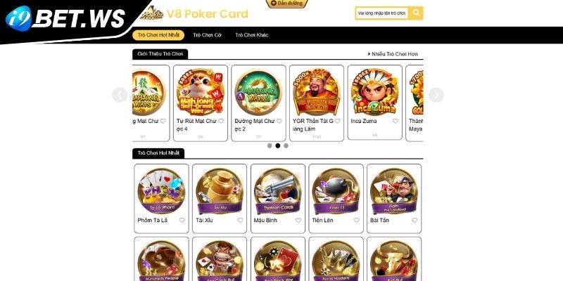 Giới thiệu về sảnh game bài V8 I9BET